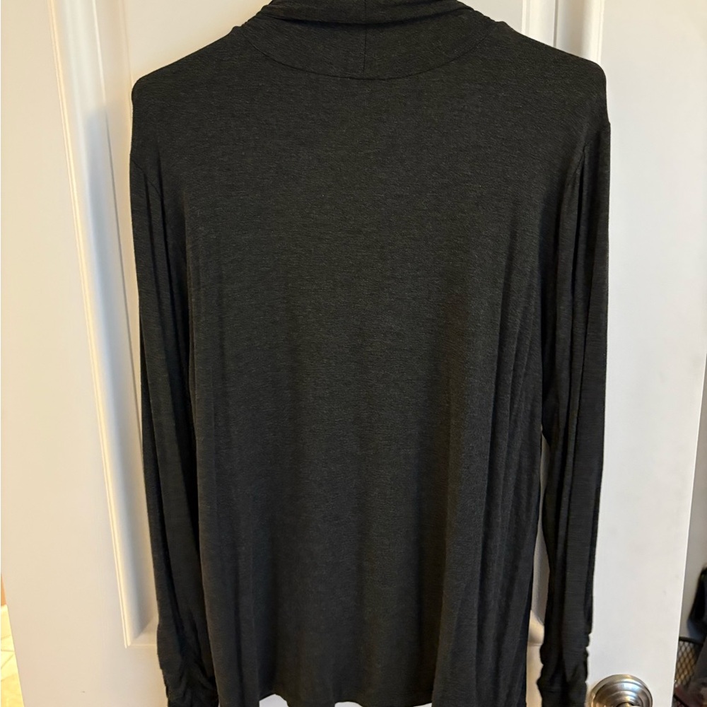 Alfani dark gray turtleneck with ruched sleeves - Picture 10 of 13